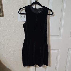 Armani Exchange Black Velvet Mini Dress